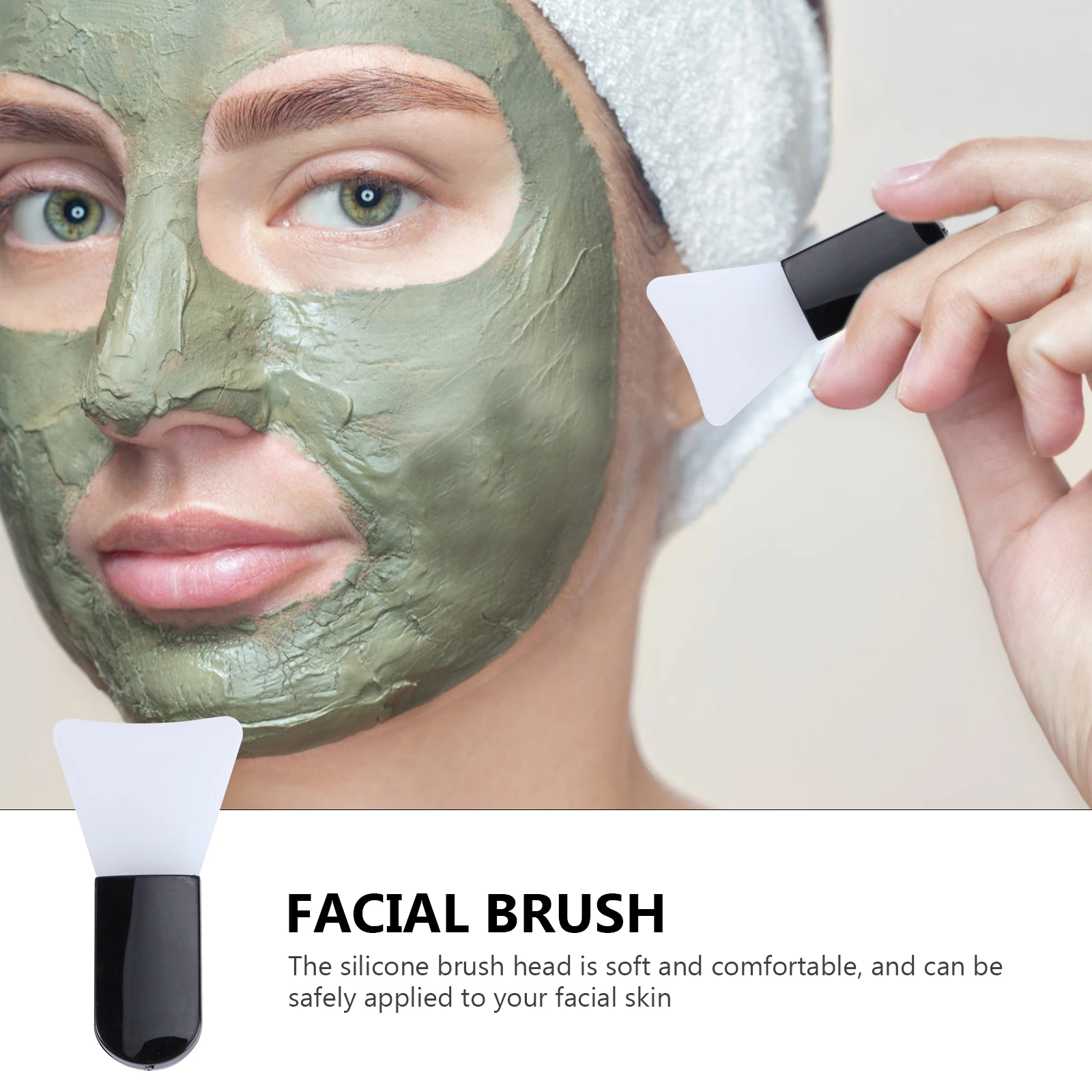 

Silicone Face Mask Brush for Easy Application Reusable Beauty Supplies Facial Tool Portable Practical Applicator