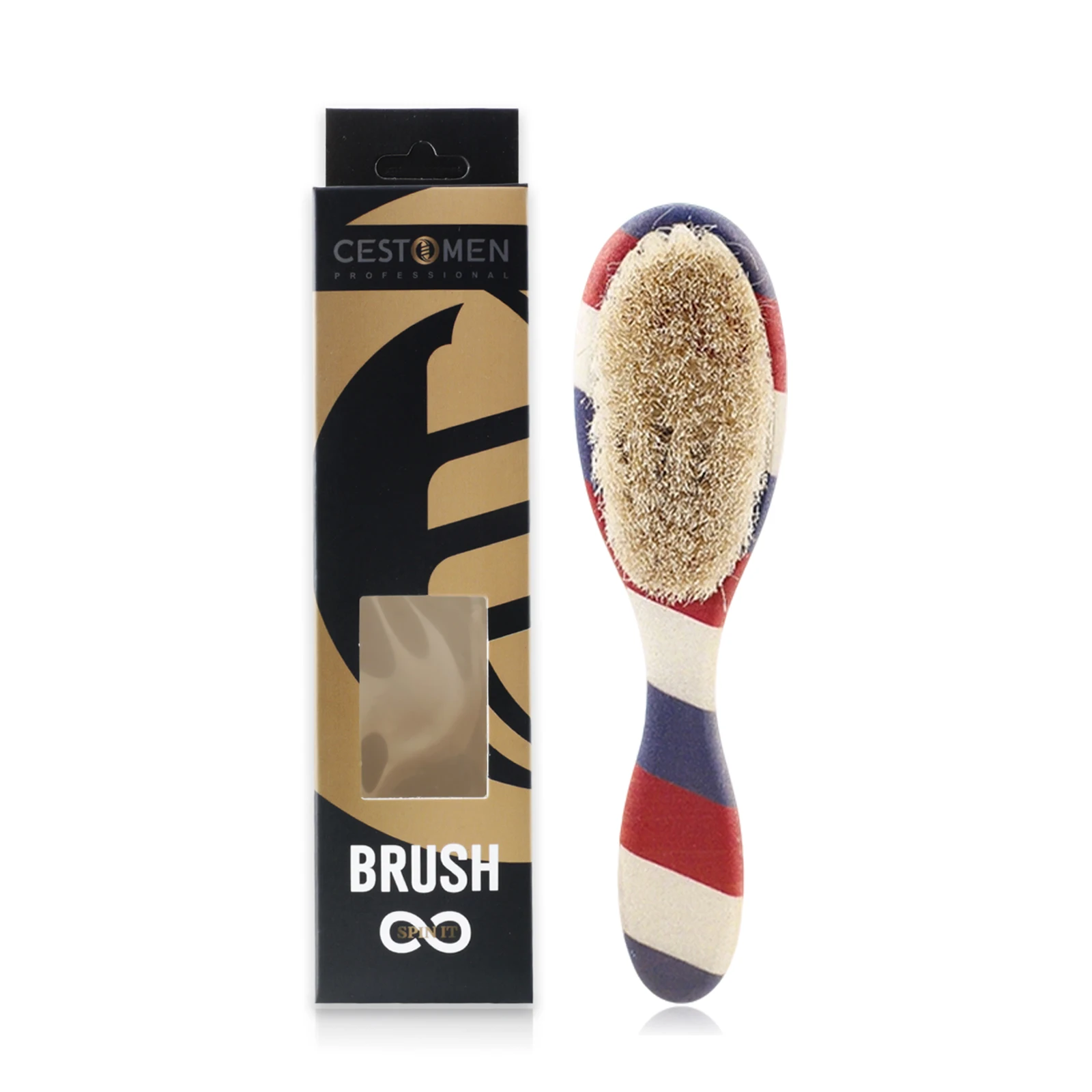 1 Stück Professionelle Barber-Fade-Bürste für Männer Reinigungs- und Staubbürste für Bart und Haar Perfekt für Pflege- und Styling-Werkzeuge – Detail 11