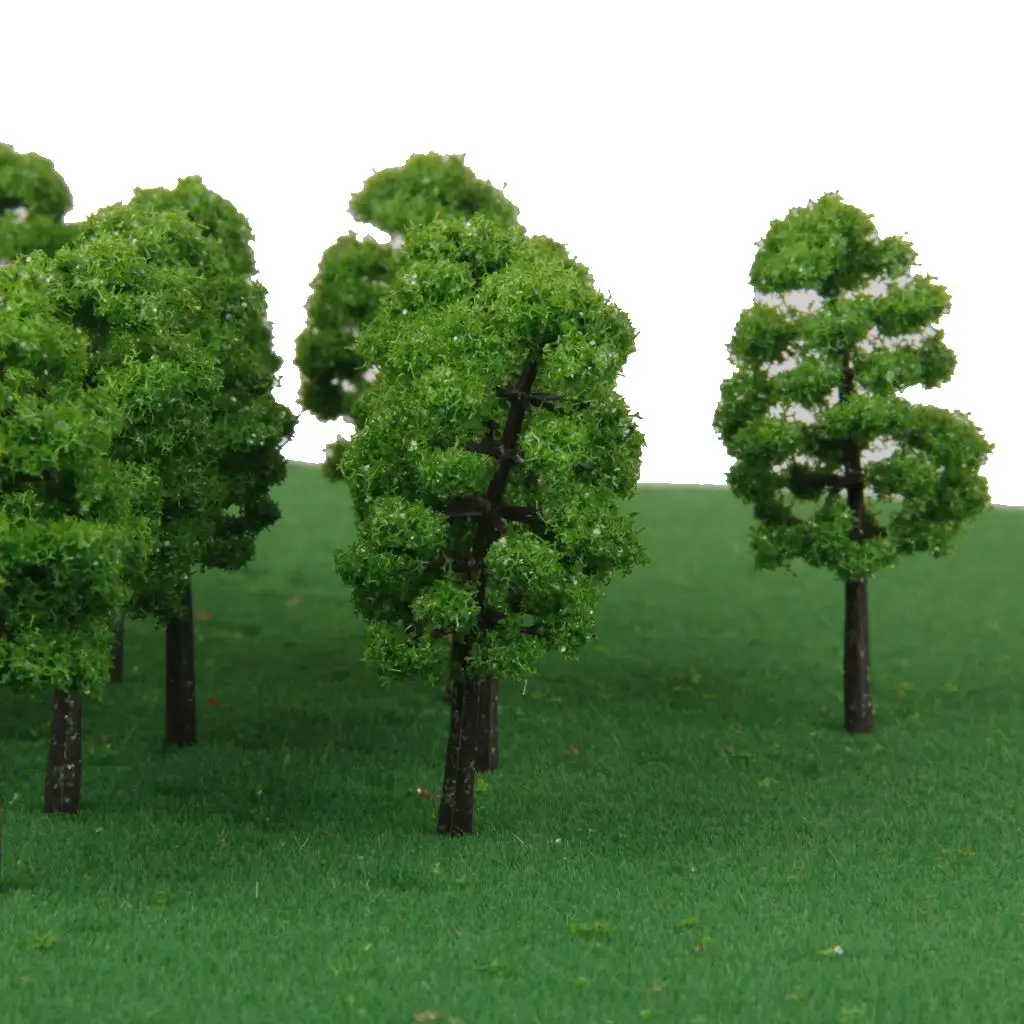 20PCS 7 cm Cypress Model Trees Layout Train Railroad Landscape Scenery 1:150 Architectural Model Layout Garden Scene Wargame