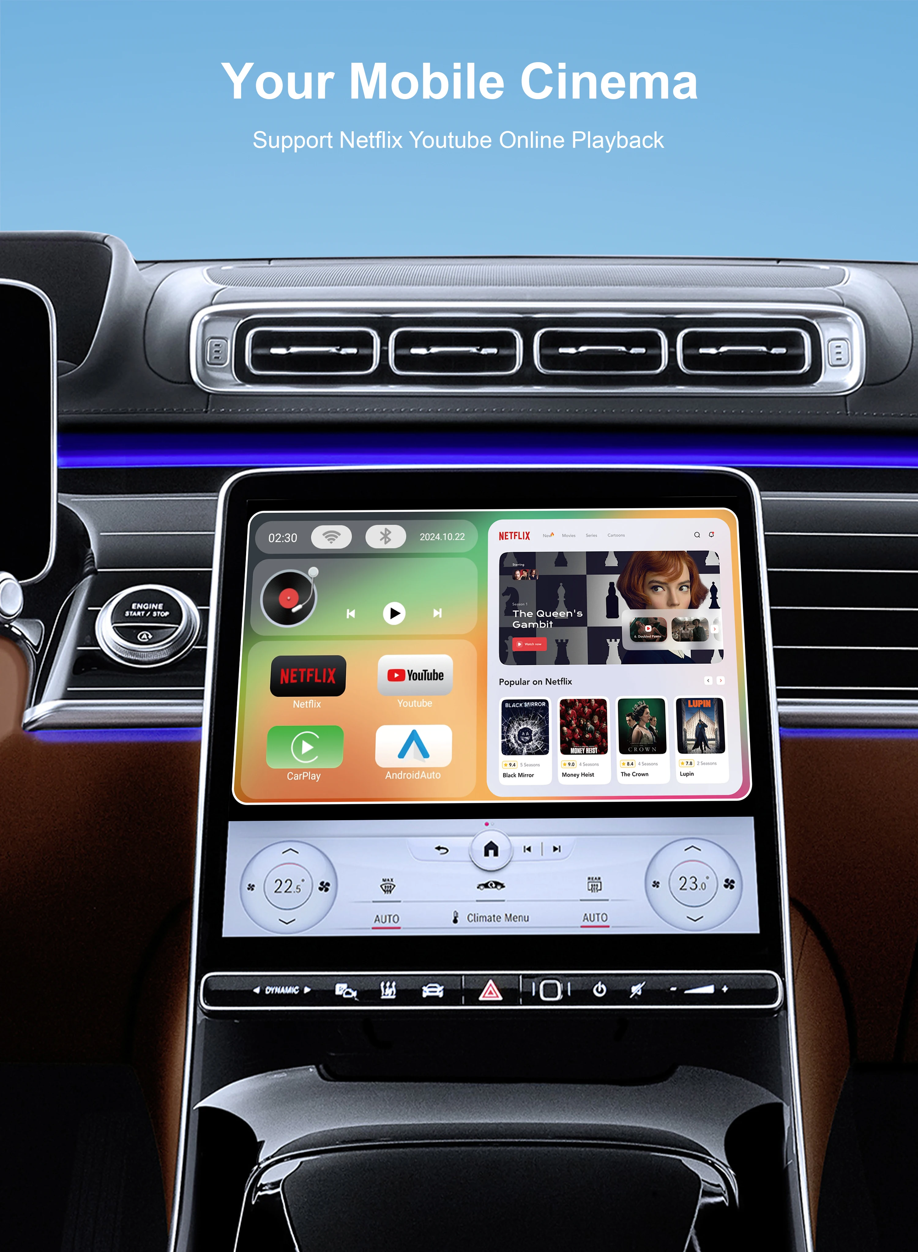 2026 CarPlay AI Box Android 12.0 Android Auto Беспроводной адаптер CarPlay 2,4 + 5GGPS 8G 64G FOTA Обновление Встроенный вентилятор с HDMI
