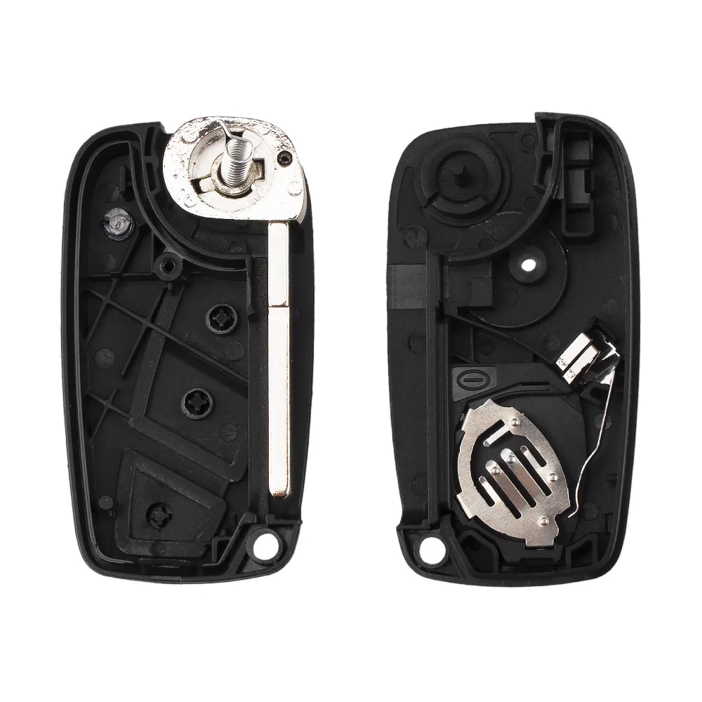 KEYYOU 10X 3 Nút 3 BTN Cho FIAT 3 Nút Punto Ducato Stilo Gấu Trúc Lật Gấp Từ Xa Chìa Khóa Ô Tô vỏ Ốp Lưng SIP22 Lưỡi Dao