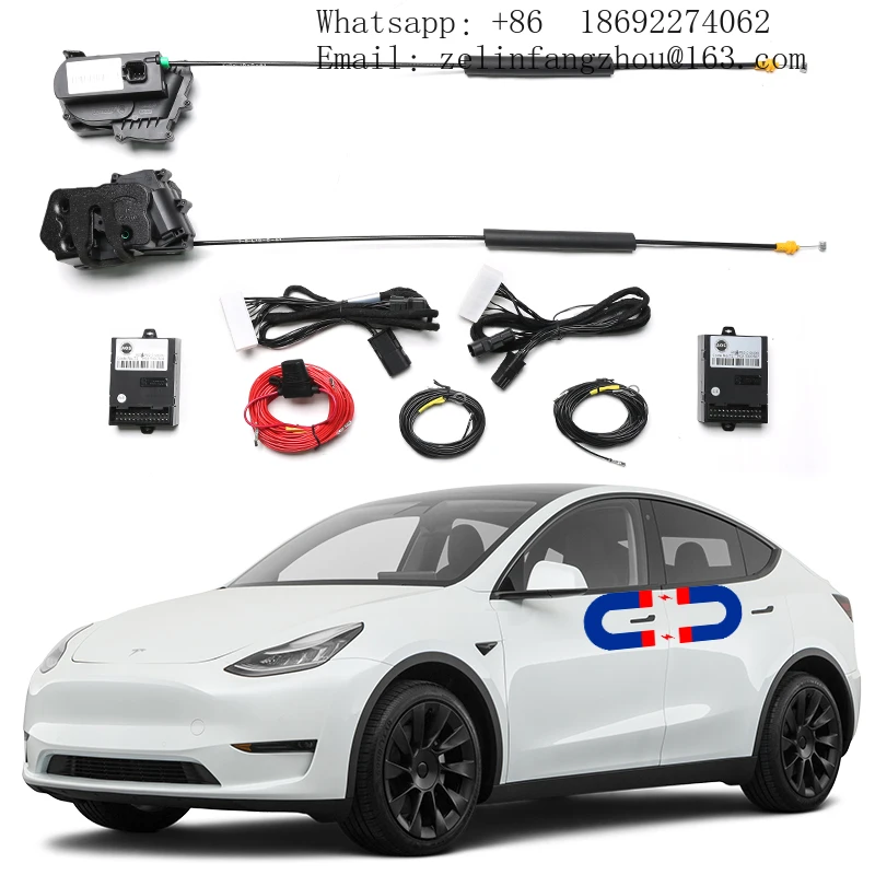 

For Model Y Electric Suction Door Non-destructive Installation Automobile Refitted Automatic Locks Car Accessories Intelligence