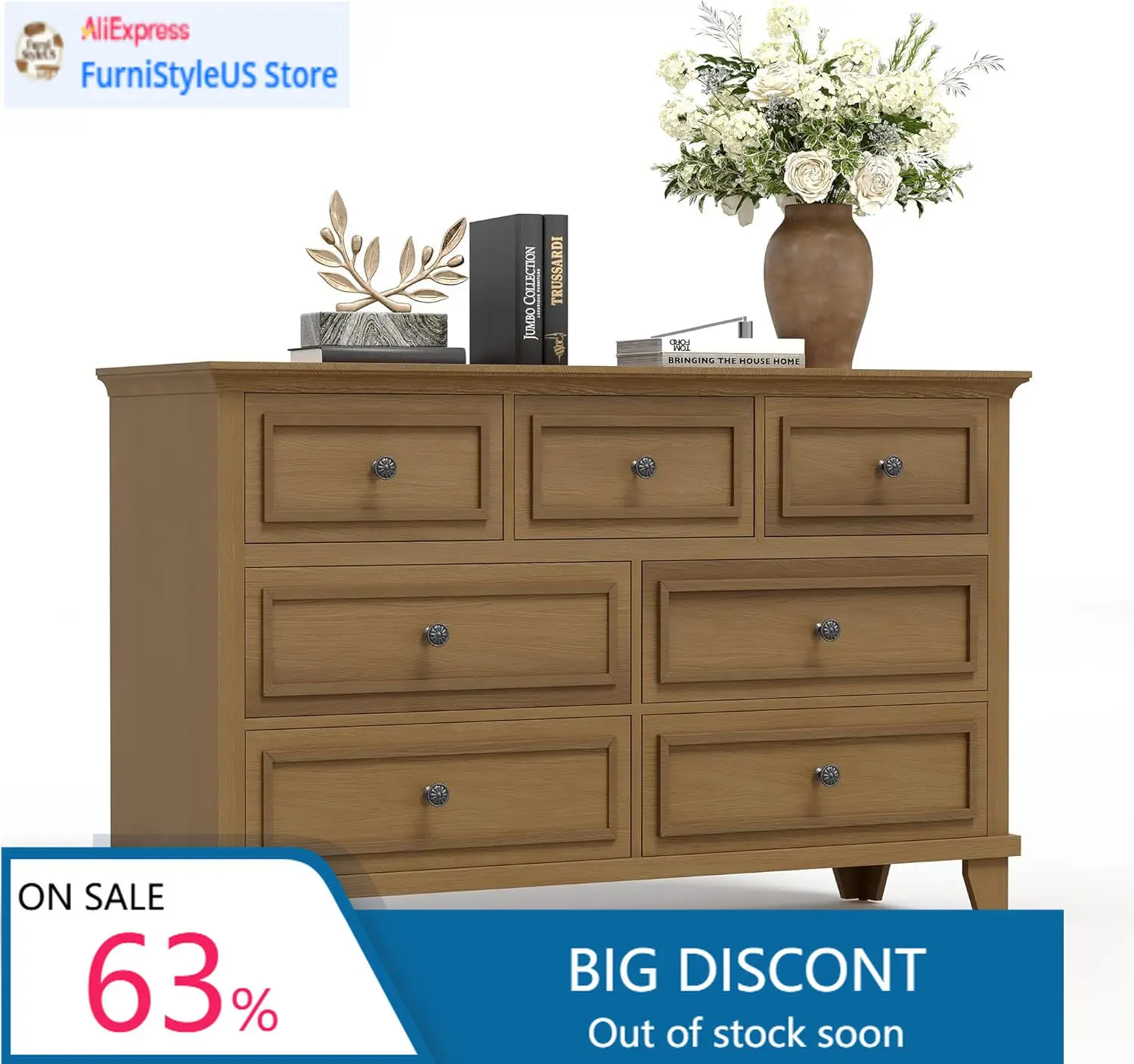 Brown Dresser For B…