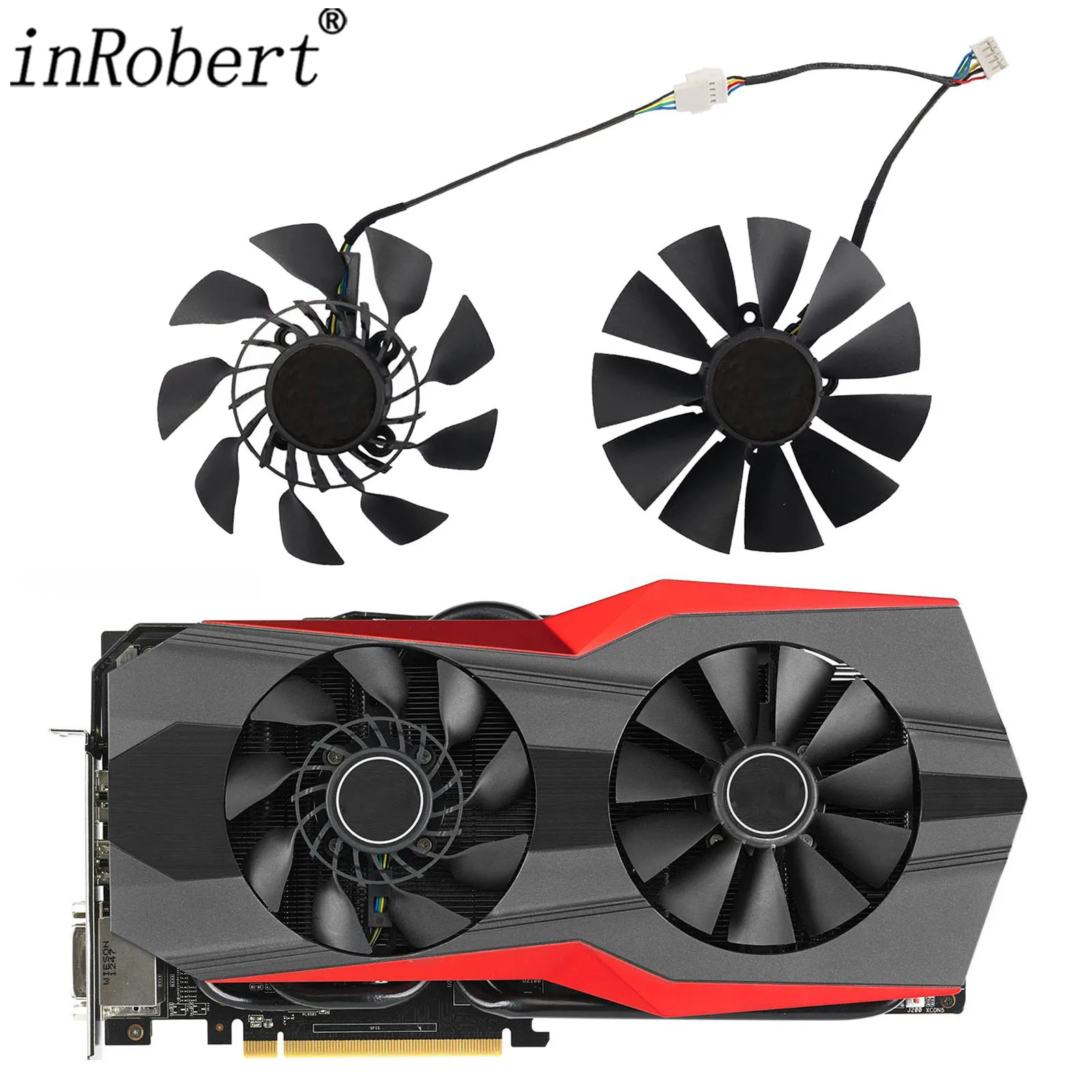 For ASUS GTX 980 970 780Ti 780 3090X R9 390 290X 290 280X 280 Video Card Fan 95MM FD9015U12S 5Pin Graphics Card Cooling Fan