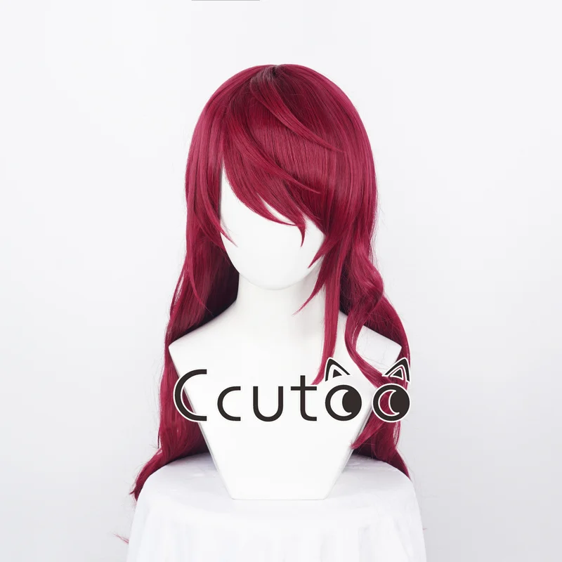 

Новый парик для косплея Mitsuru Kirijo Megami Tensei Cos, красные парики из синтетических волос для Comic Con Coser, костюм для тематической вечеринки, термостойкие