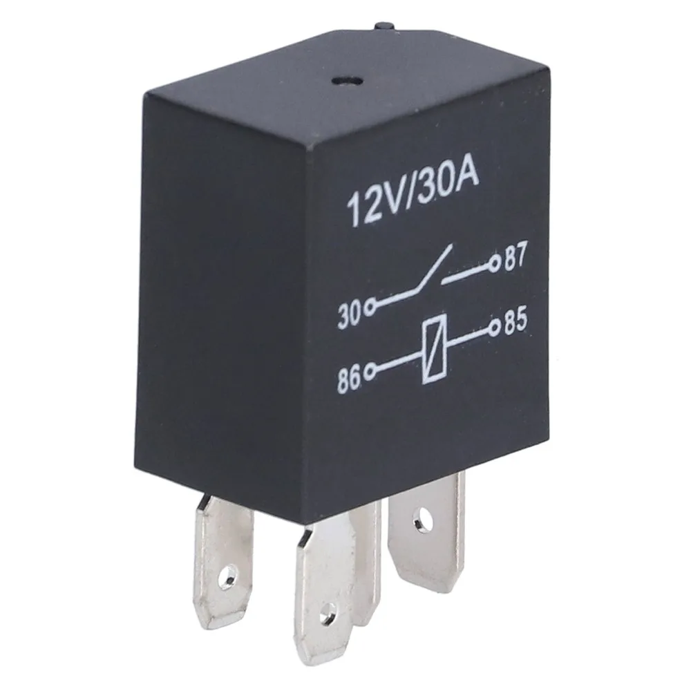 10 Pcs Relay Kit 4 Pin/5Pin Violet Relay 12V 30A 36.6*23*15.5mm Car Relay Automotive Relay Vehicle Electrical