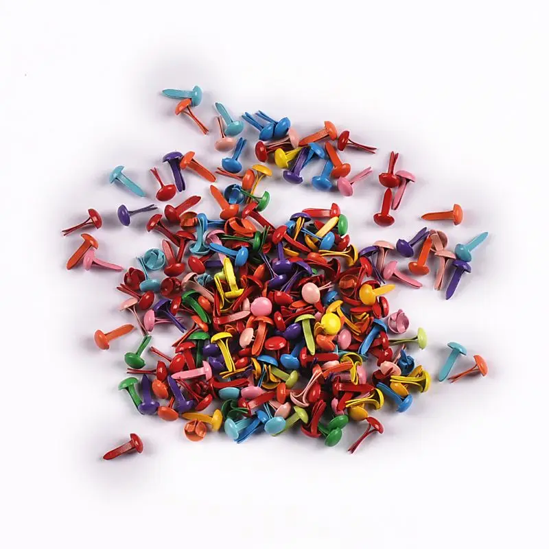 200 шт. 4x10 мм мини-микс 10-цветные круглые кисти для DIY креативная сумка для обуви ручной работы шляпа аксессуары изделия из металла cp2162