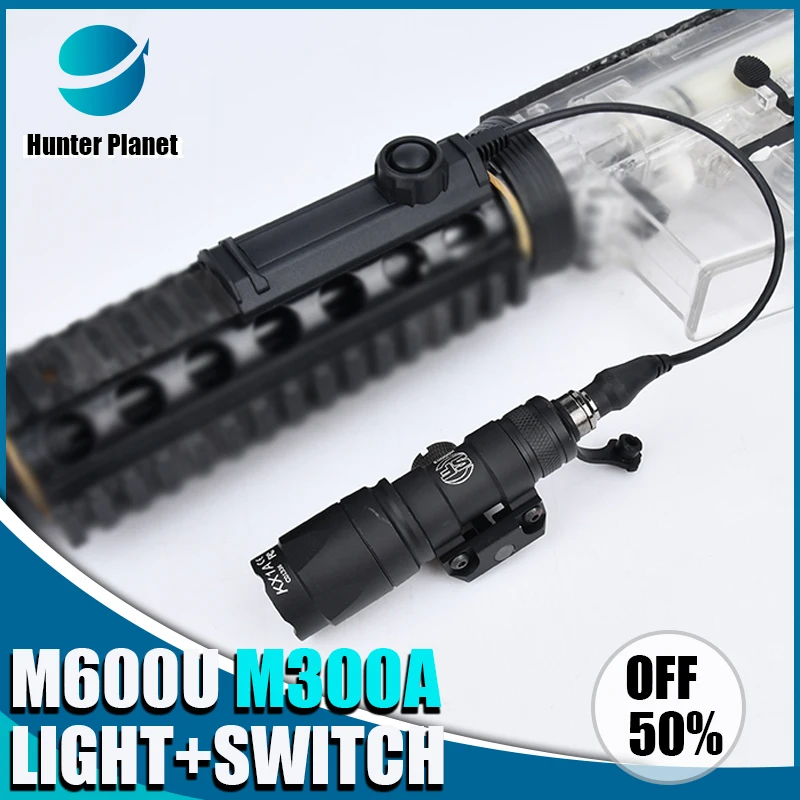 

Tactical SureFire M300 M600U M300C Airsoft Weapon Flashlight Hunting Scout Torch Rifle AR15 Gun LED Light Button Remote Switch