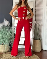 Elegant Jumpsuit for Women Dressy Sexy Off Shoulder Wide Leg Pant Suit One Piece Party Outfits - Image 4