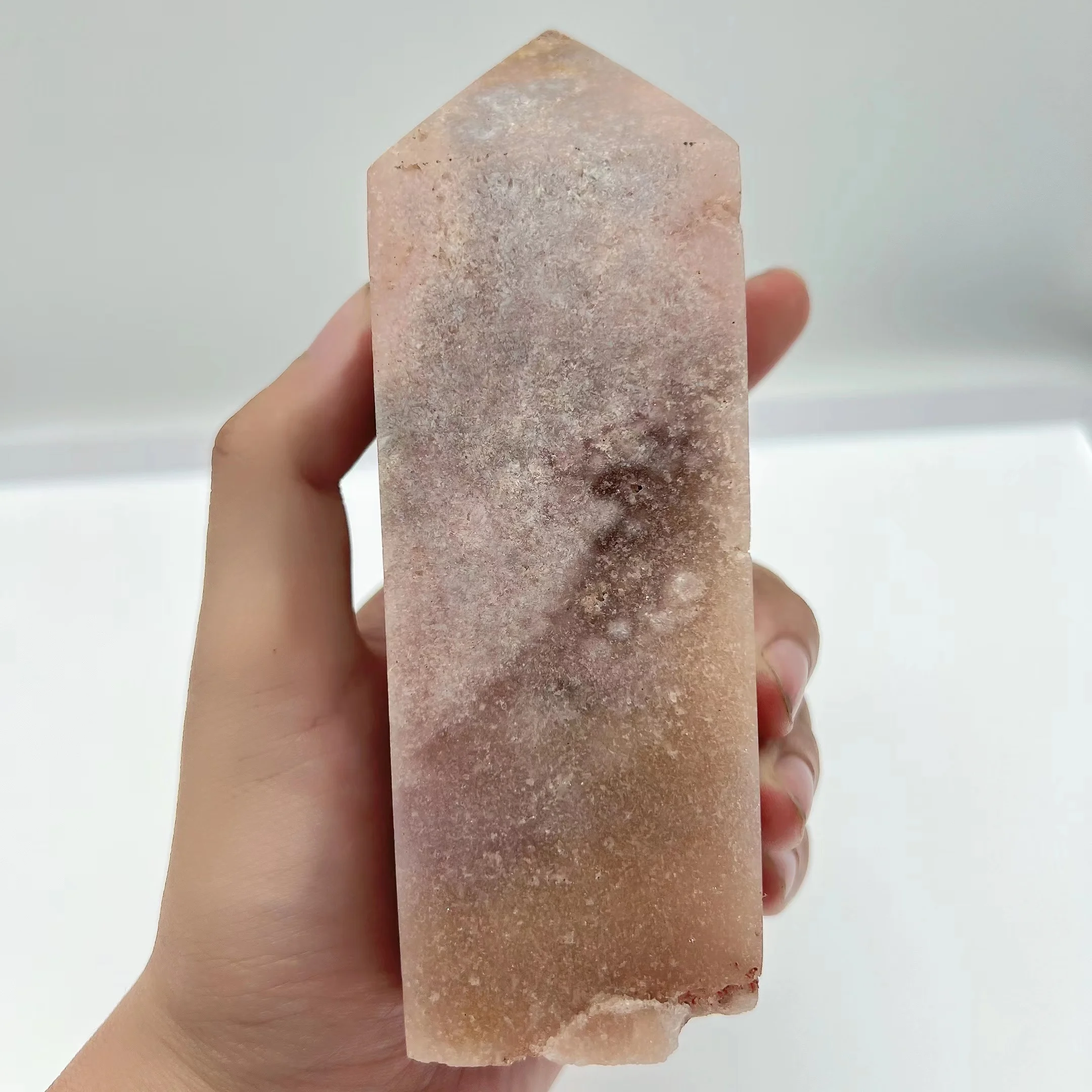 

Natural Pink Amethyst Crystal Tower Wand Point Mineral Room Decoration Stones Energy Spiritual Meditation and Healing Crystals​