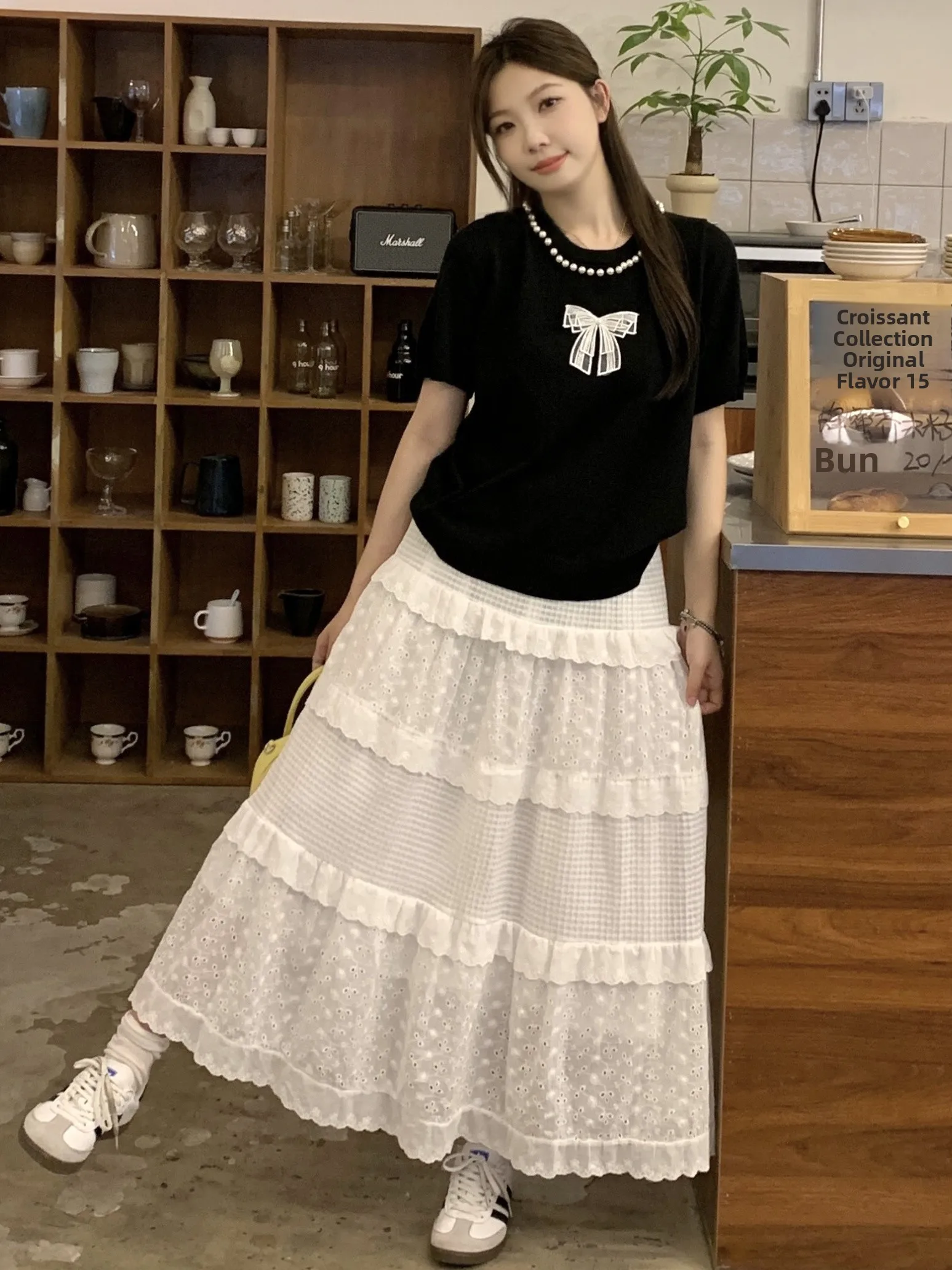 

Летнее вязаное платье больших размеров с пуговицами, завязками, высокой талией, круглым вырезом, из хлопково-шерстяной смеси, для женщин