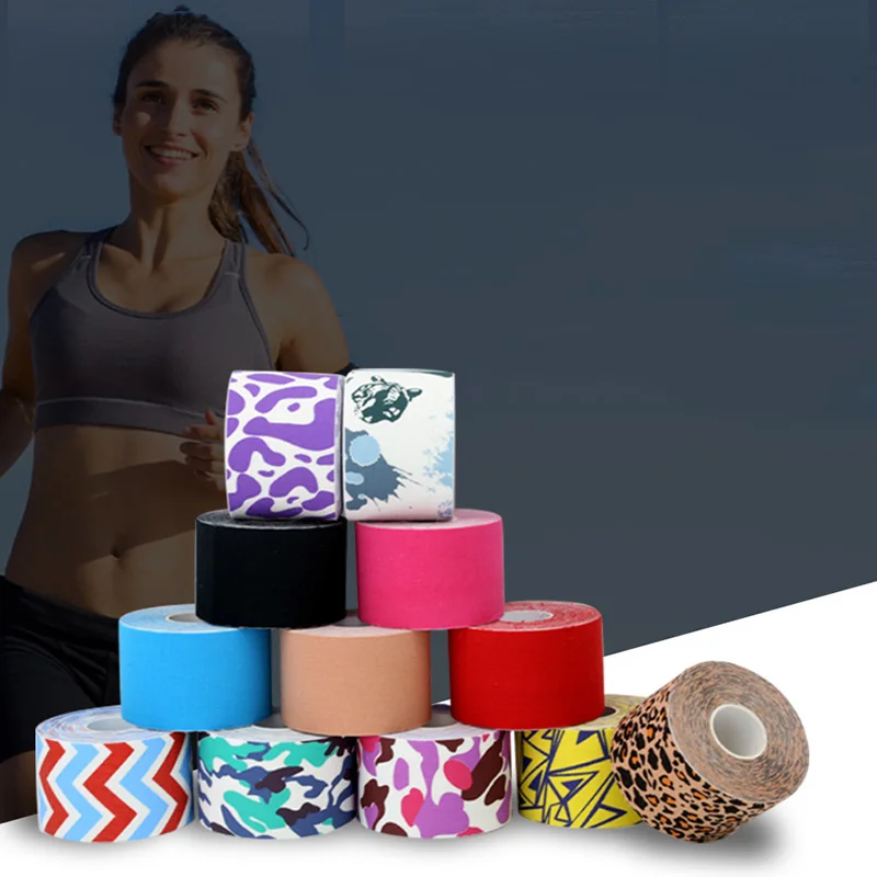 Creative Multiple Styles Self-adhesive Knee Pads Fitness Exercise Band Elastic Bandage Sticky Wrap Muscle Patch Sporting Goods