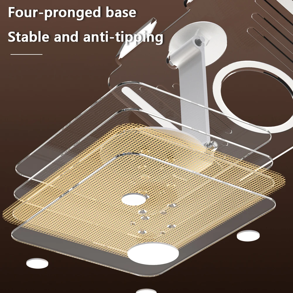 حامل كمبيوتر لوحي أكريليك حامل مكتبي قابل للطي لجهاز iPad Pro 11 12.9 بوصة/iPad 10.9 بوصة لهاتف Samsung Xiaomi Huawei حتى 13 بوصة #1