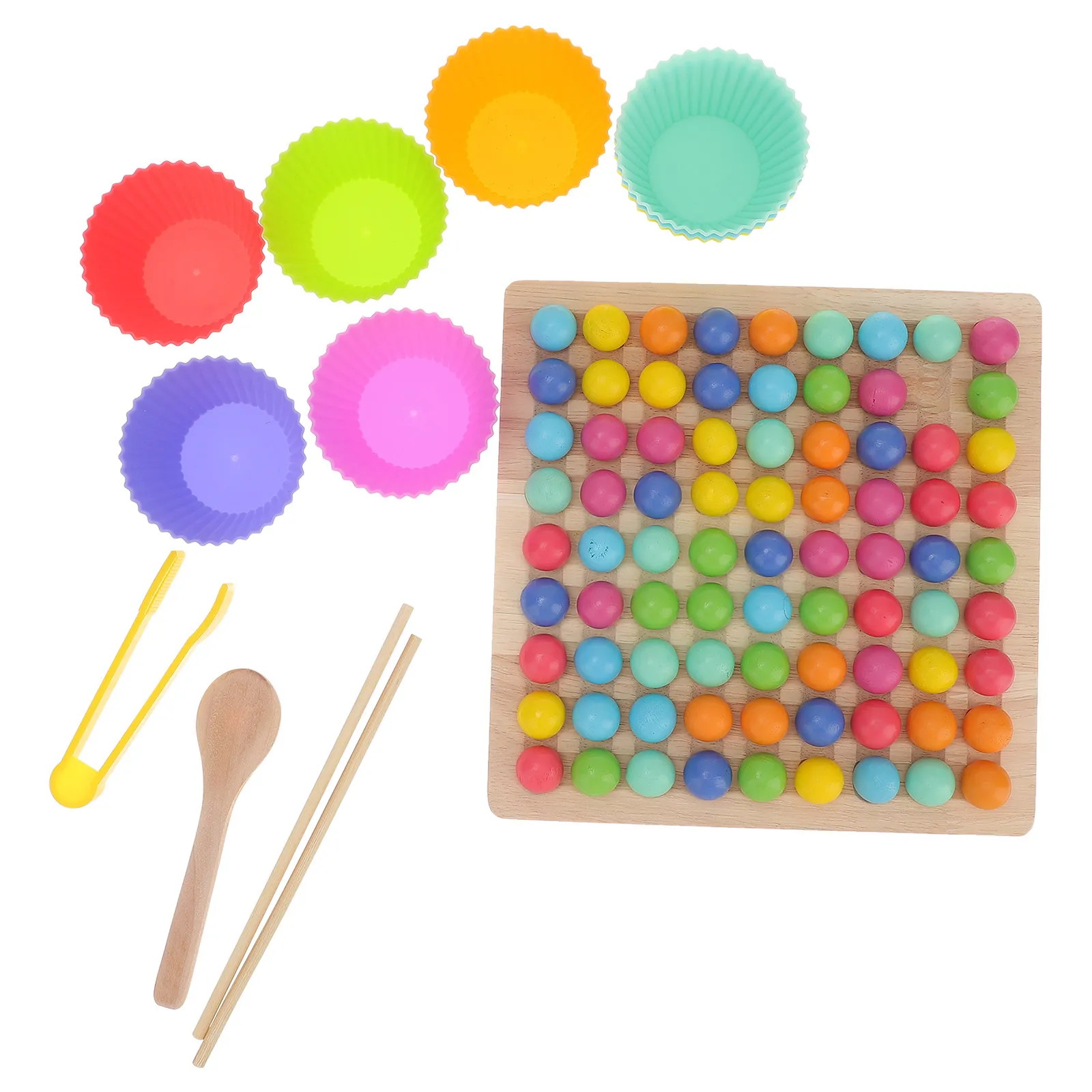 Wooden Beads Elimination Board Game for Kids – Early Learning Educational Toy to Develop Concentration & Skills