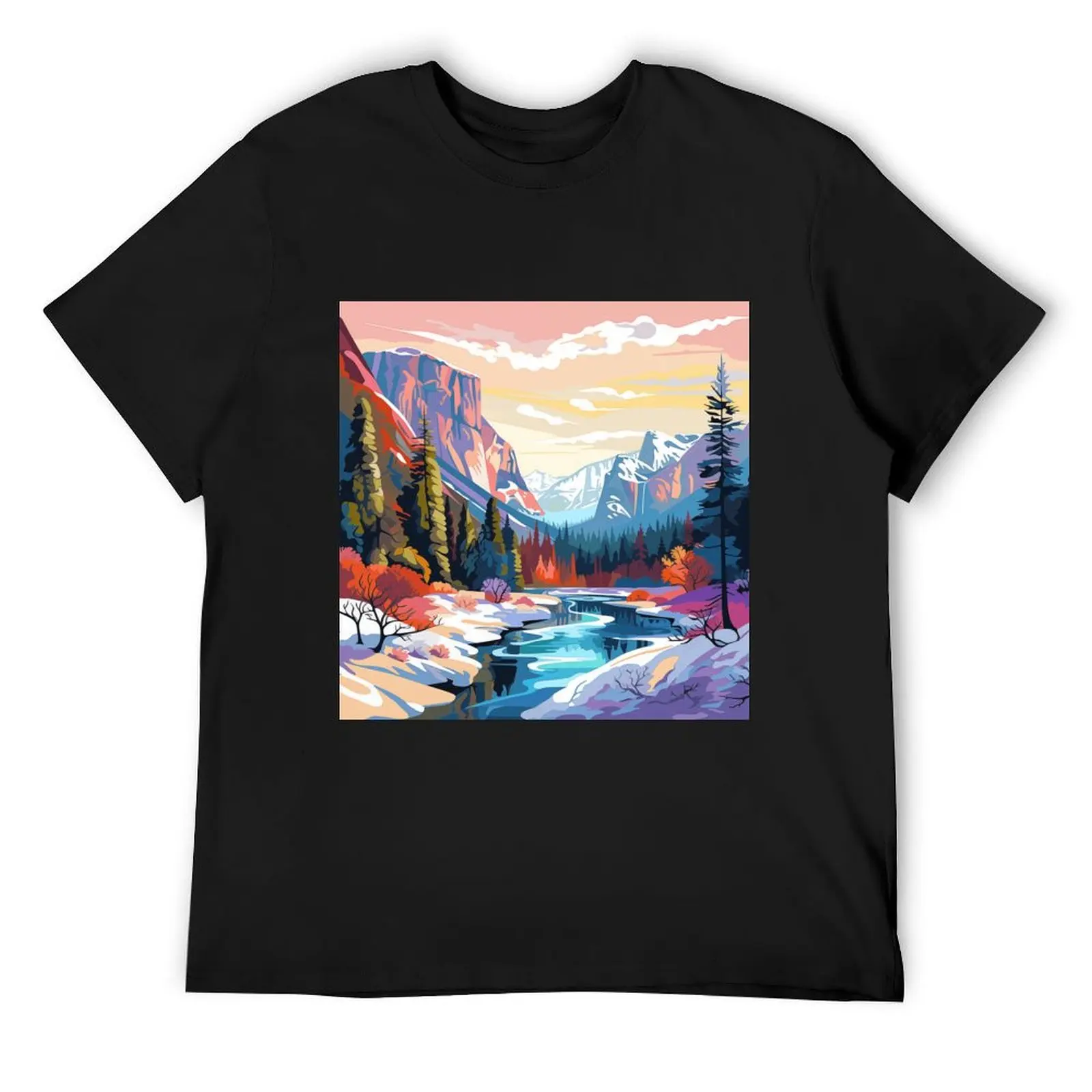 

Yosemite National Park T-Shirt man t shirt anime figures valentines boutique clothes funny costumes men clothings