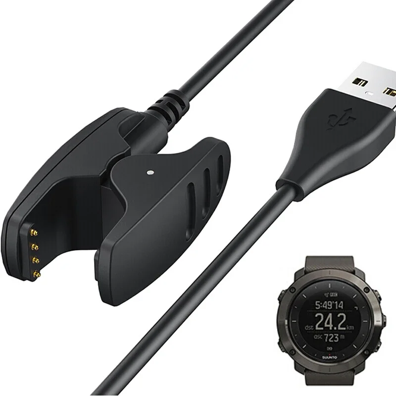 Adaptateur de chargeur USB, câble de chargement pour Suunto 5/3 Fitness/Spartan Trainer Wrist HR/Ambit 1/2/3/Traverse/Core/Kailash