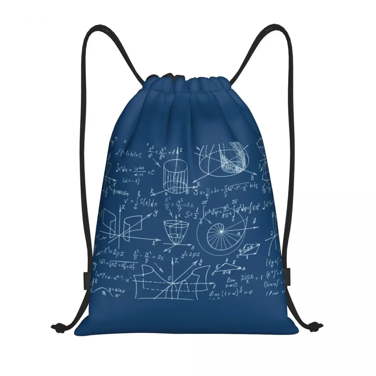 

Nerd Math Lover Drawstring Backpack Sports Gym Bag for Men Women Science Teacher Training Sackpack