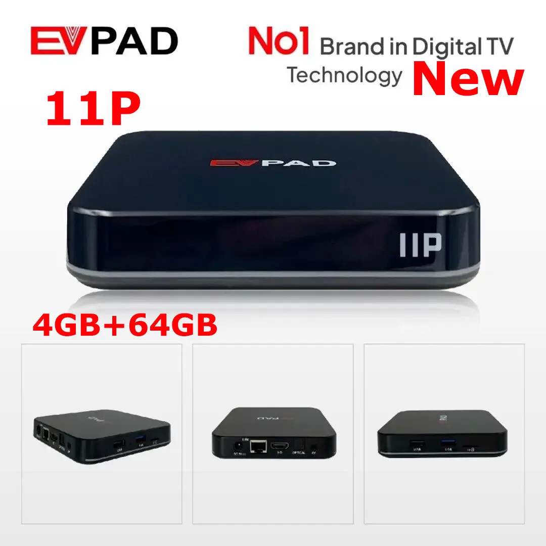 [Genuine]EVPAD 11p 2025 original store android USA tv box 4G64G hot in UK Japan Korea Canada New Zealand Switherland Singapore