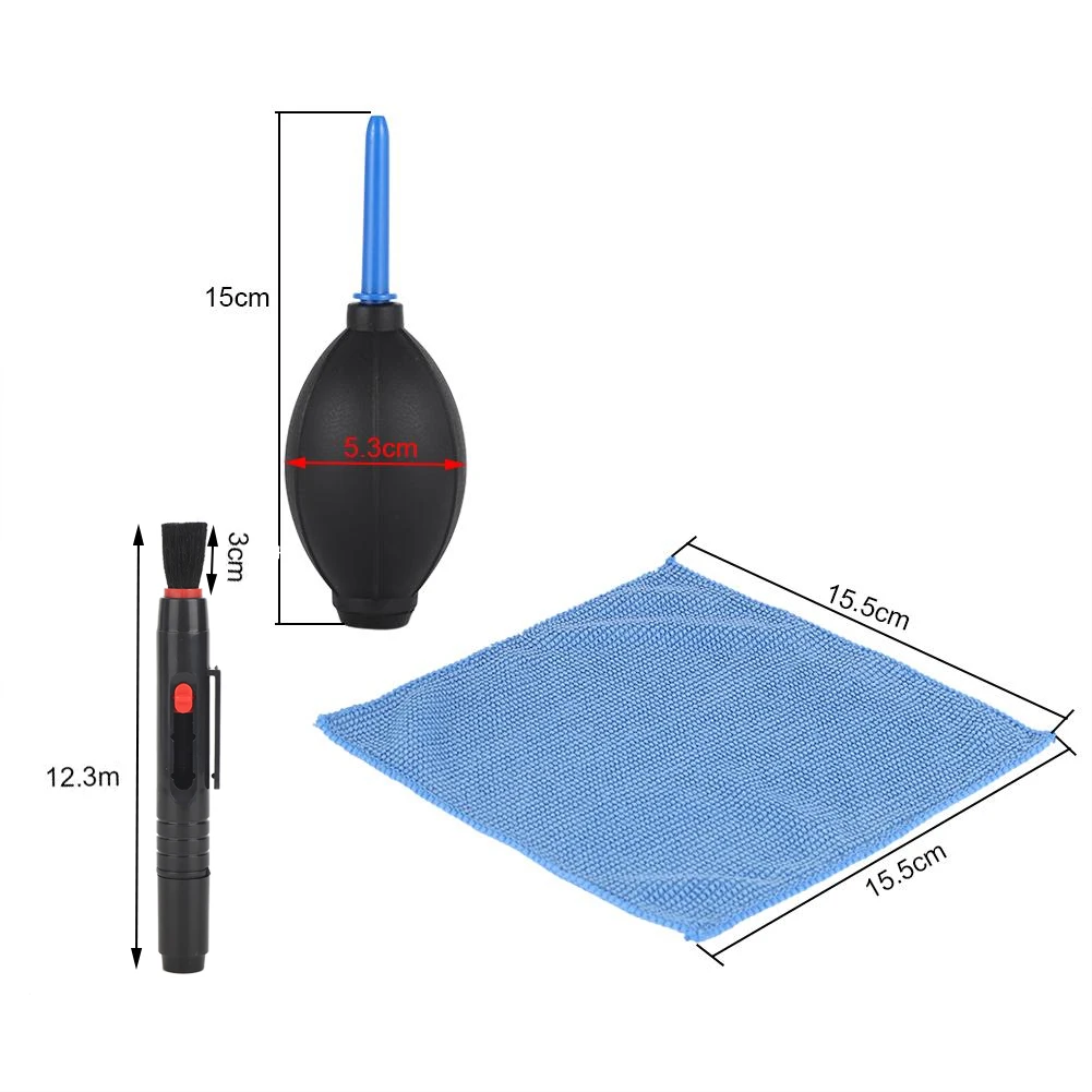 Camera Lens Screen Cleaning Dust Blower Brush Cleaning Cloth Kit For DSLR Cameras Camera Lens Cleaning Set Cleaner Kit Lens
