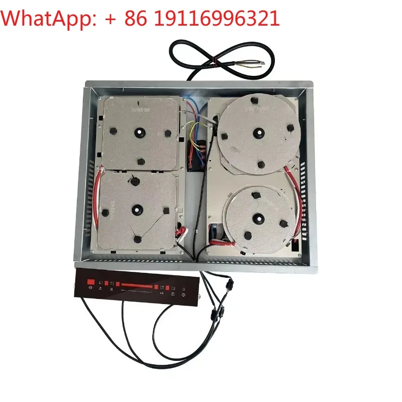 Invisible built-in induction cooker under marble countertop Hidden 4 burner cooker Separation control