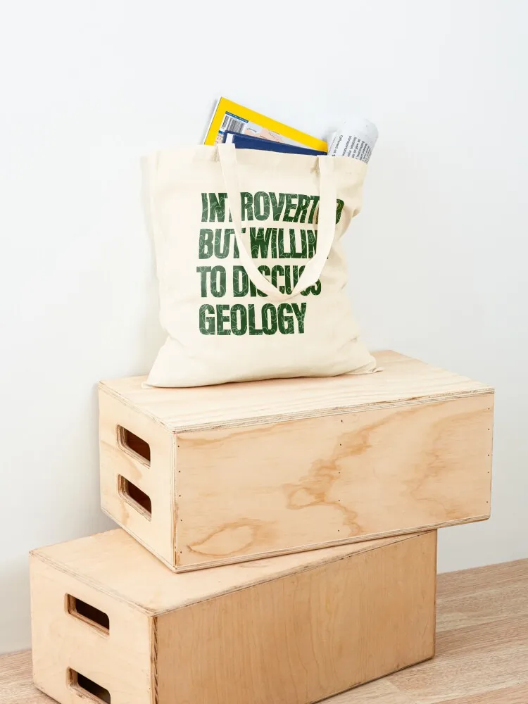 Willing to Discuss Geology: Geology Students Tote Bag Canvas stote bag woman shopping bag shopper women Canvas