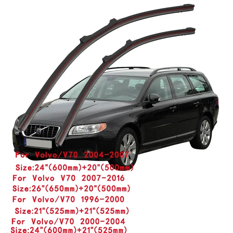 For Volvo V70 1996-2016 Car Windshield Wiper Blade Front Windscreen Brushes Washer Accessories Window Cleaning Replacement Parts