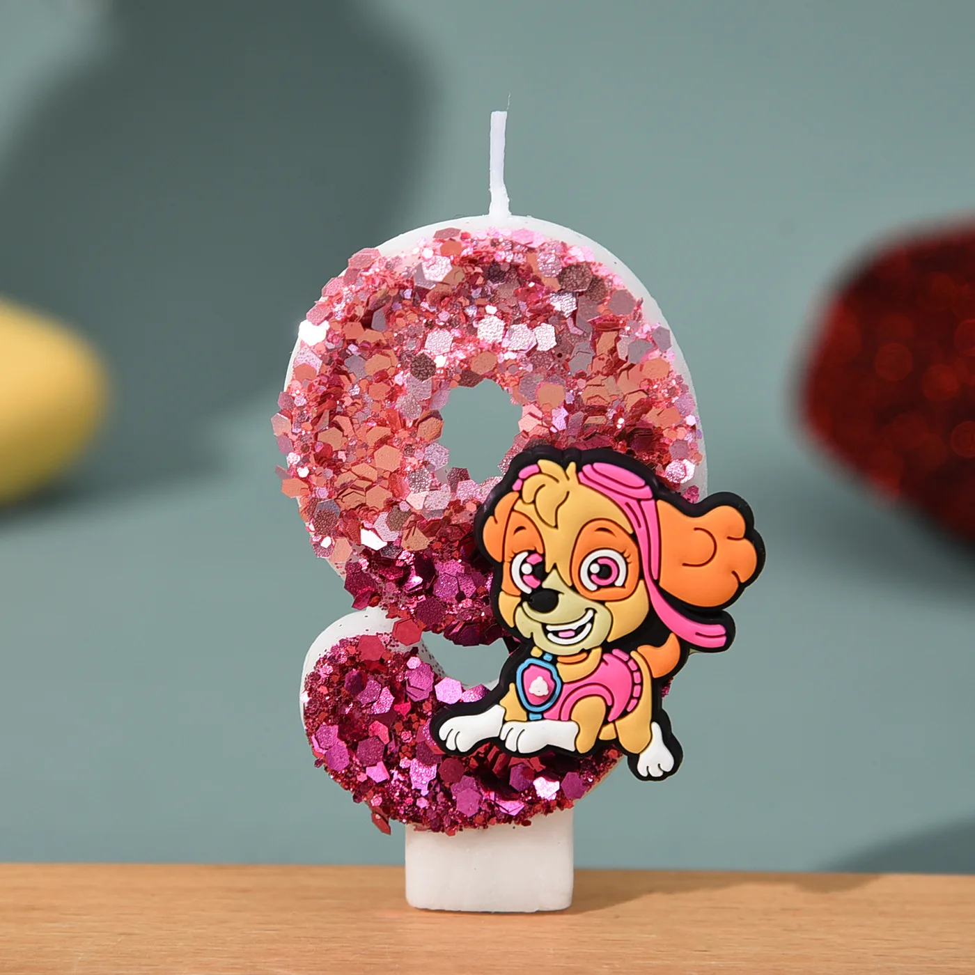 0-9 Niedliche Cartoon Paw Patrol Chase Kerzen Kindergeburtstag Tortendekoration Zubehör Anime-Figur Hunde-Party Accessoires