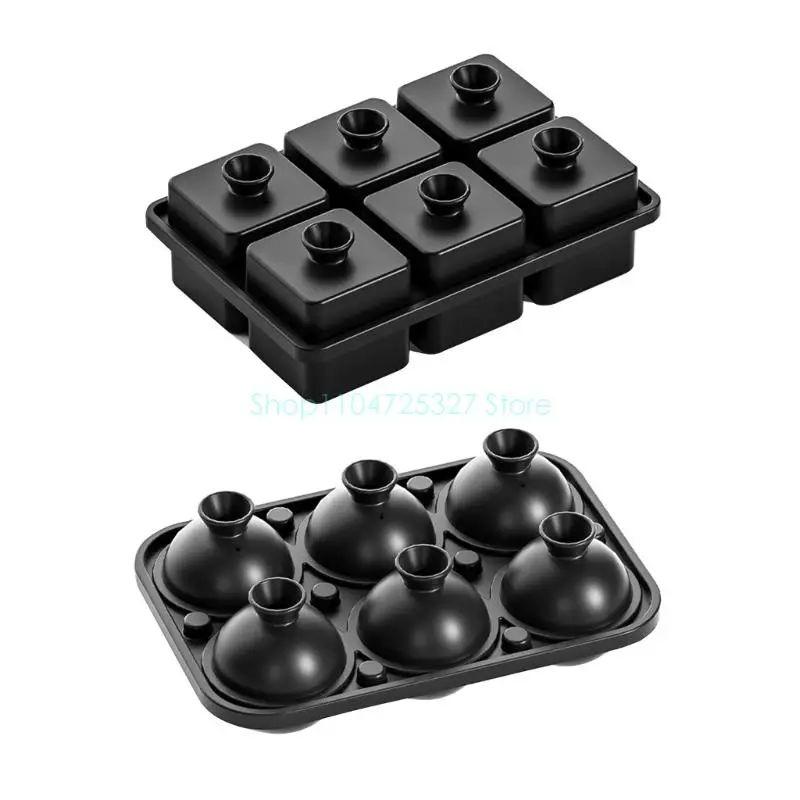 

Поднос с гравированными ледяными сферами для создания чистых коктейлей ледяной мяч с 6 полостью для домашних пабов и мероприятия