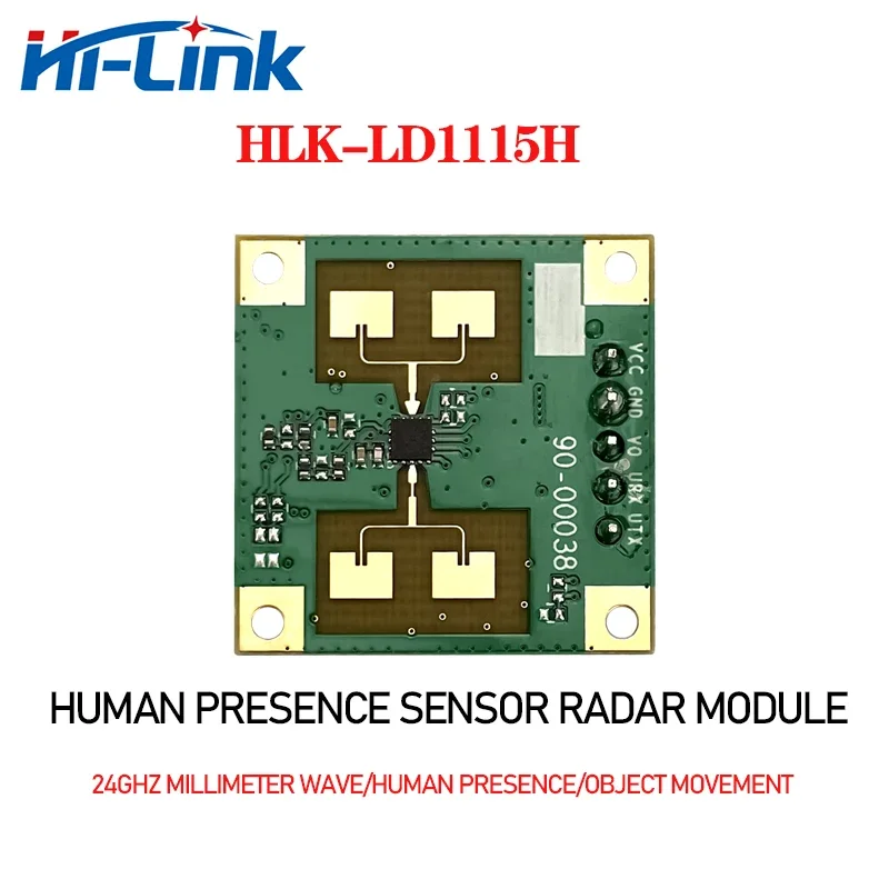 HLK-LD1115H 24Ghz sensore di presenza umana modulo Radar TTL comunicazione seriale rilevamento Micro-movimento sensore mmwave