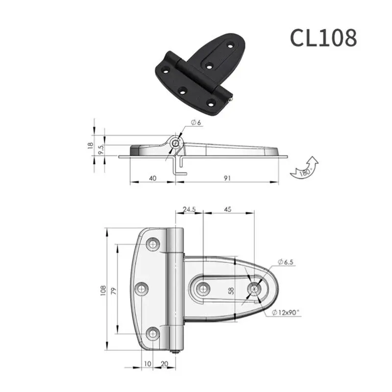 Plastic T-Strap Shed Hinge Heavy Duty Gate Strap Hinge Barn Door Hinges Vintage Hardware Products New