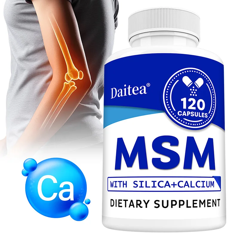 MSM Supplement Capsules, Support Joint, Hair, Skin and Nails Health, Regulate Blood Sugar Metabolism‌, Enhance Immunity