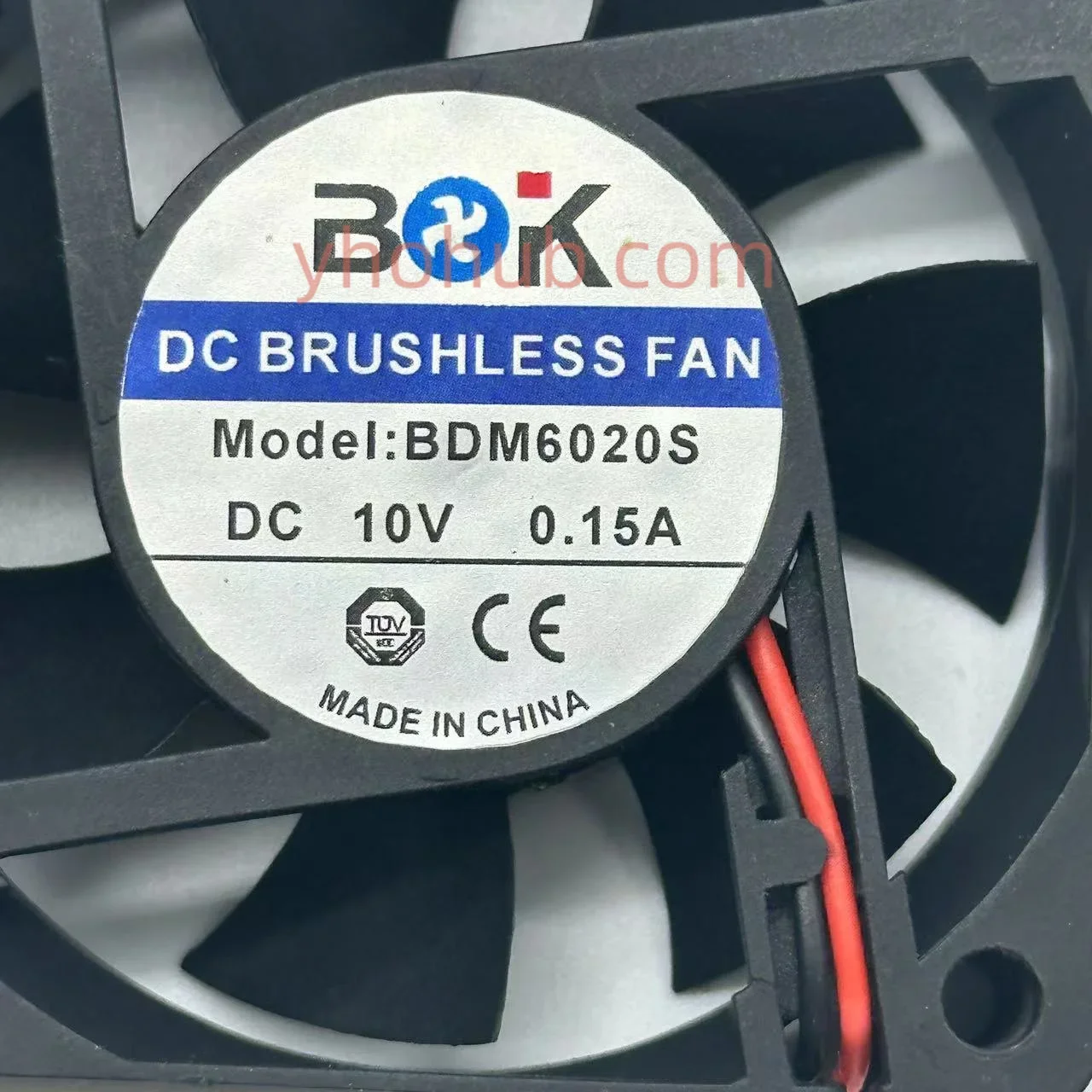 BDK BDM6020S DC 10 В 0,15 А 60x60x20 мм 2-проводной охлаждающий вентилятор для сервера