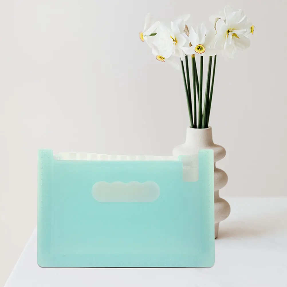 

2Pcs File Folder Large Capacity Multi-Layer Expanding File Organizer Portable Document Storage Bag Tax Receipt Holder Office