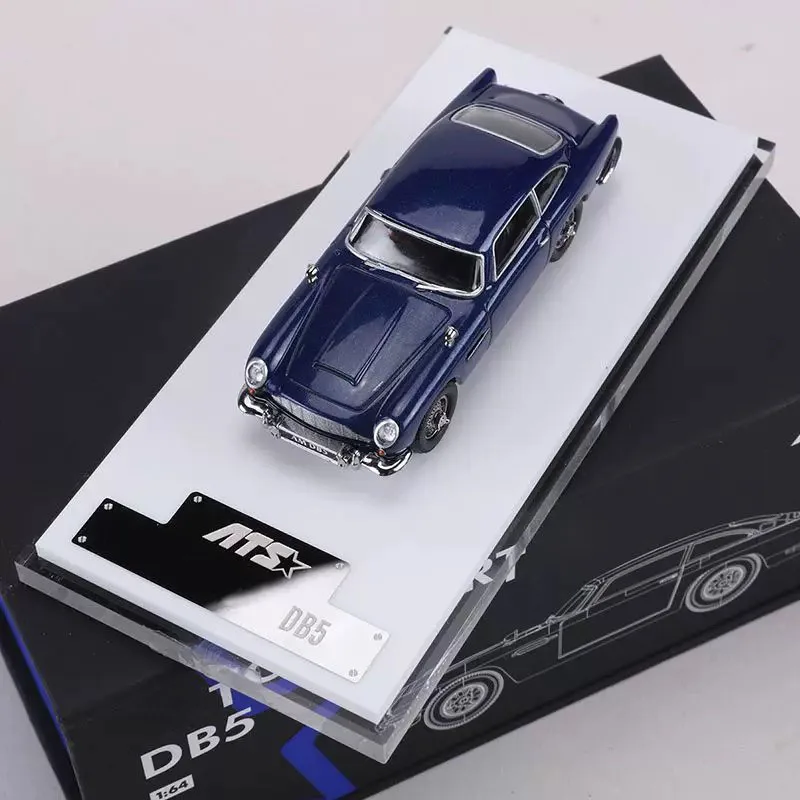 

Коллекционная модель автомобиля ATS Diecast DB5 Blue из сплава, масштаб 1:64, синяя, для демонстрации, игрушка, подарок