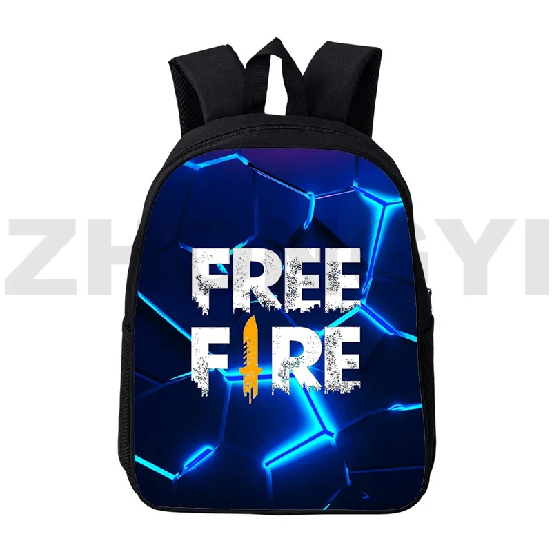 Funny Game Free Fire Garena 3D Print Backpacks Men 12/16 Inch School Backpack for Primary Student High Quality Travel Laptop Bag