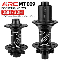 ARC MT009 BOOST front rear hub mtb mountain bike hub 32 holes 110mm 148mm 141 mm XD HG MS Micro fire plug bicycle accessories