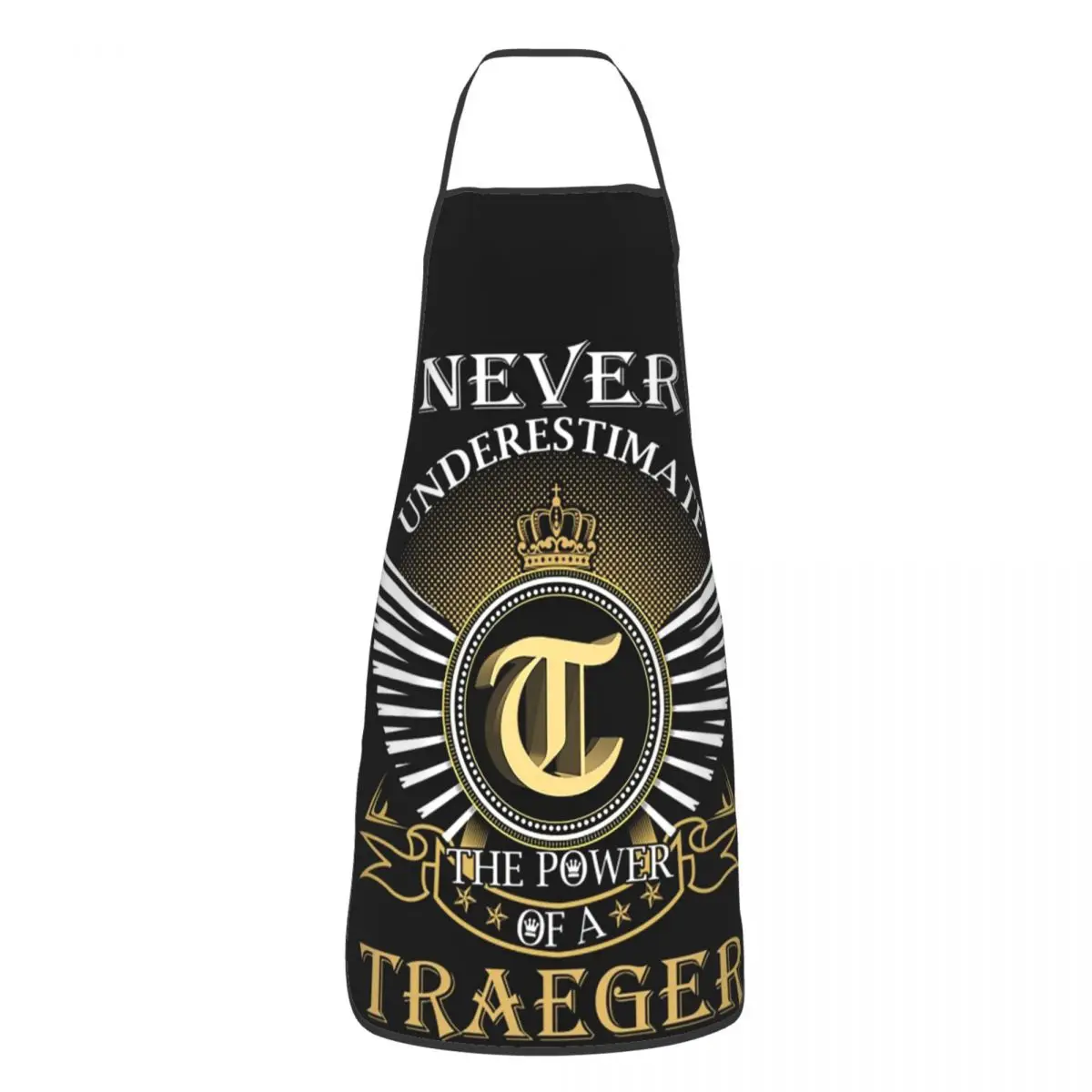 Traeger Never Underestimate TRAEGER Grembiule Chef Cucina Cottura Tablier Bavaglino Pulizia Cucina Grembiule per Donna Uomo