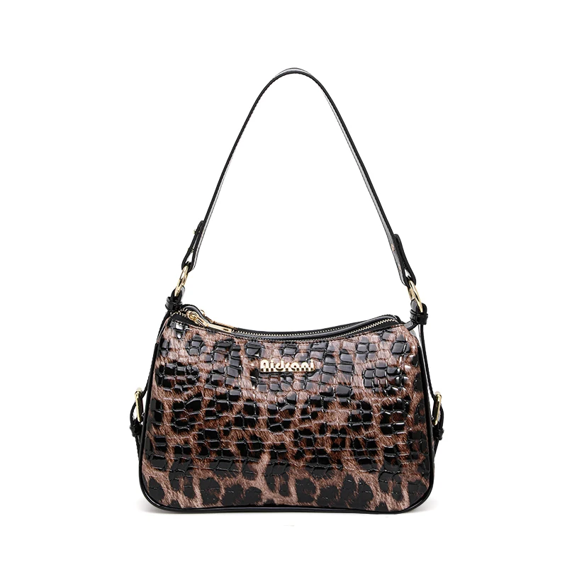 Leopard Print Bag 2024 New lady Bag famous brand shoulder messenger bag genuine leather handbag luxury handbag women
