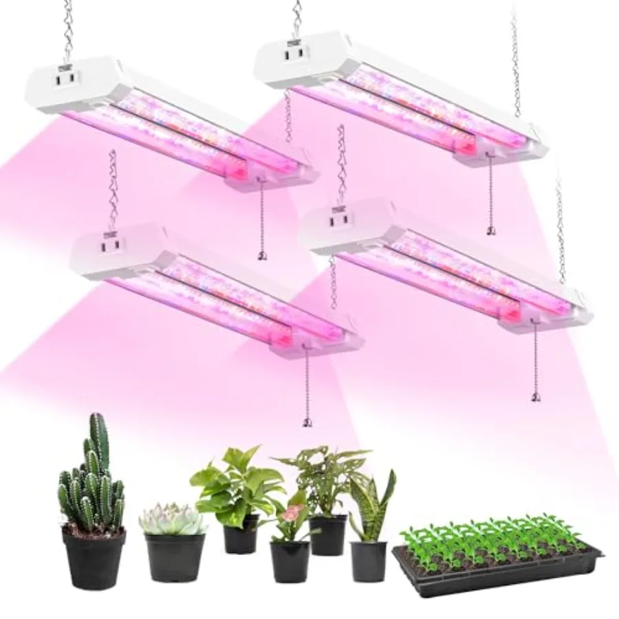 

Indoor plant growing application, aluminum alloy material, white color, linkable and adjustable full spectrum lighting from see