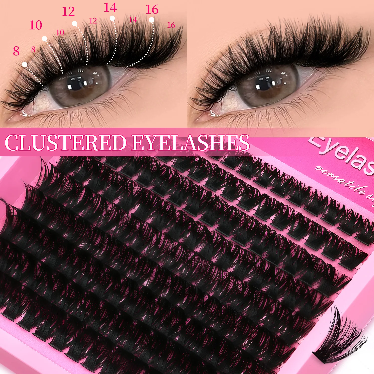 VELTRINAY رقيق لاش مجموعات أفخم سميكة جلدة رمش ملحقات حجم لاش مجموعات DIY بها بنفسك الرموش مجموعات ماكياج #2