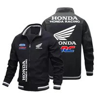 Honda racing men's clothing printed outdoor zipper jacket, fashionable casual sports motorcycle riding clothes women's top coat