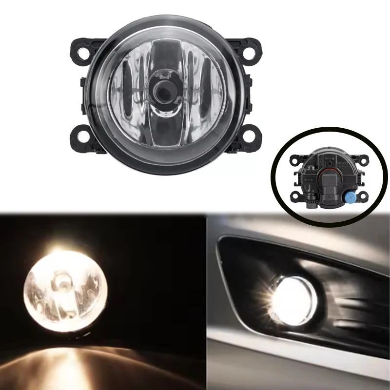 Car Front Bumper Fog Lamp Front Fog Light Lamp Fit For Citroen C1 C2 C4 C5 C6 Duster Logan Sandero Solenza Peugeot Replacement