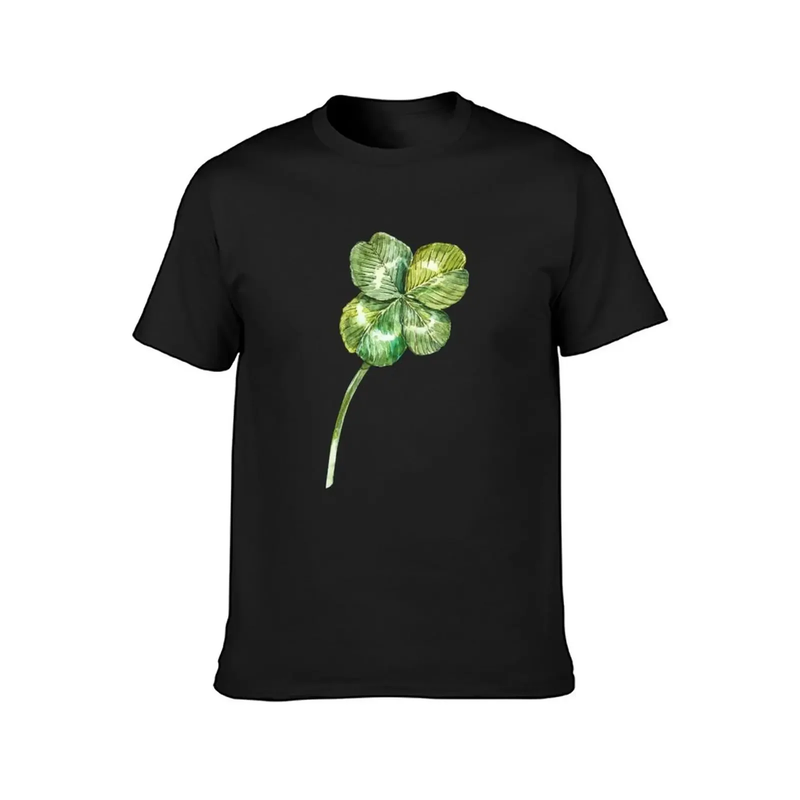 Clover sticker T-Shirt funny shirt cotton sublime funny meme t-shirts anime stuff plus size men clothing