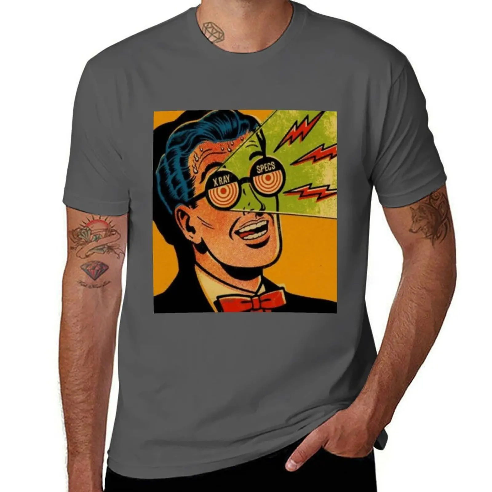 

Vintage X-Ray Specs from the 1950s T-Shirt cotton tshirt 100% t shirts for man pack white T-Shirt