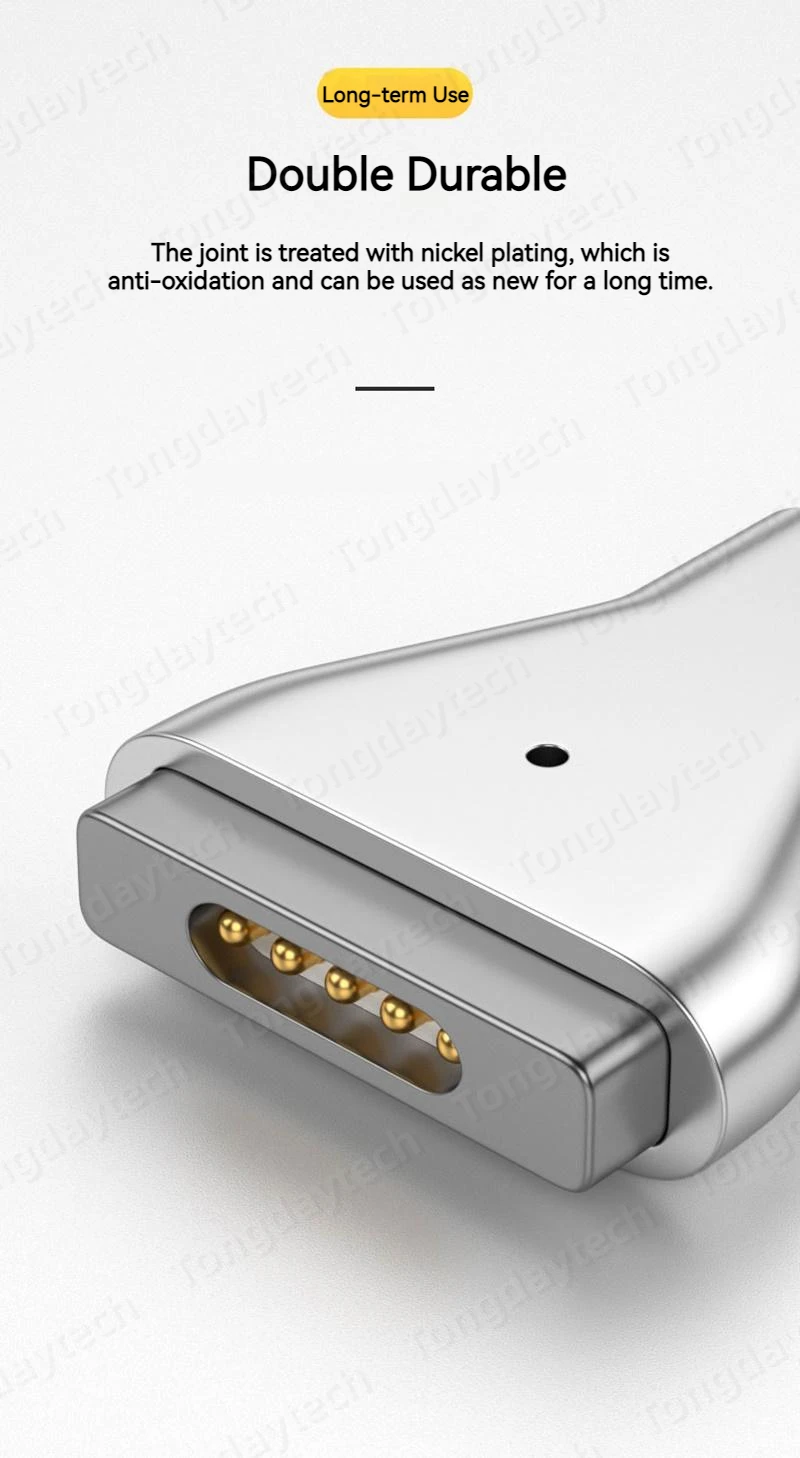 Adattatore Magnetico USB C A T Per MacBook Pro/Air, Ricarica PD 45W-100W, Connettore Sicuro Con LED