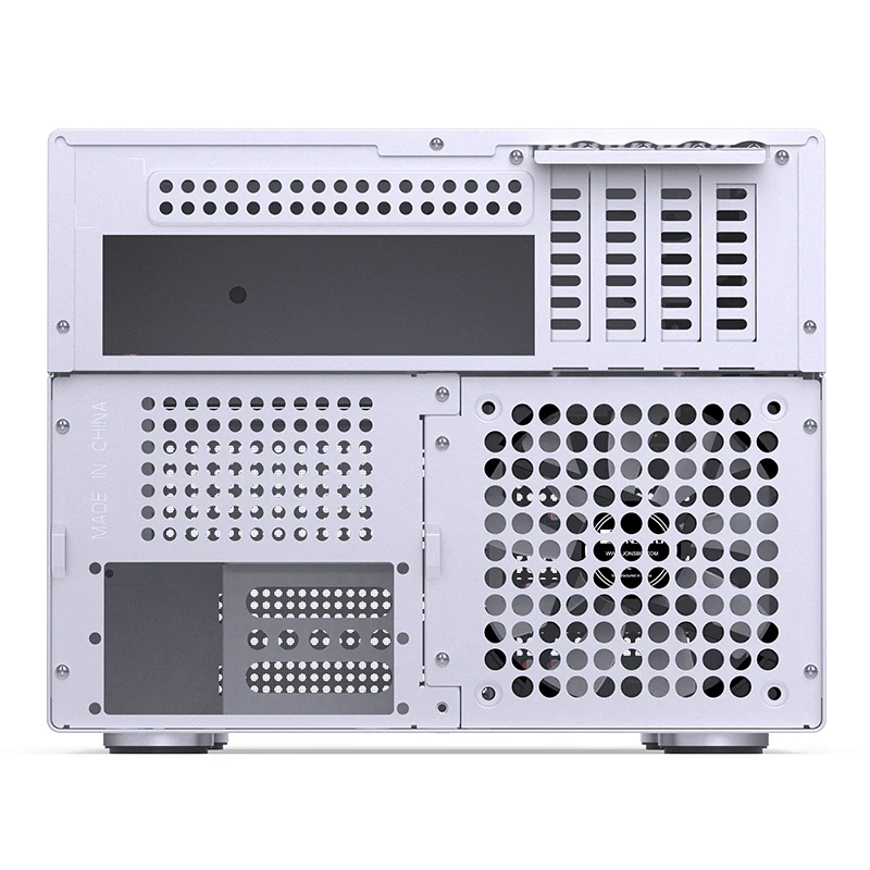 Imagem -06 - Jonsbo n4 Nas Desktop Chassis Itx M-atx Caixa do Computador Localização do Disco Rígido Suporte a Placa Gráfica 230 mm Sfx Power Bit pc Case