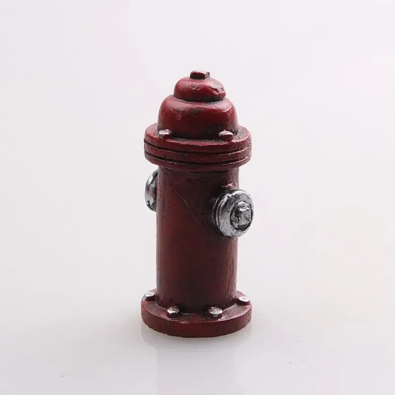 Mini Resin Figure Mental Psychological Sand Table Game Box Court Therapy Fire Hydrant Decorative Home Ornaments