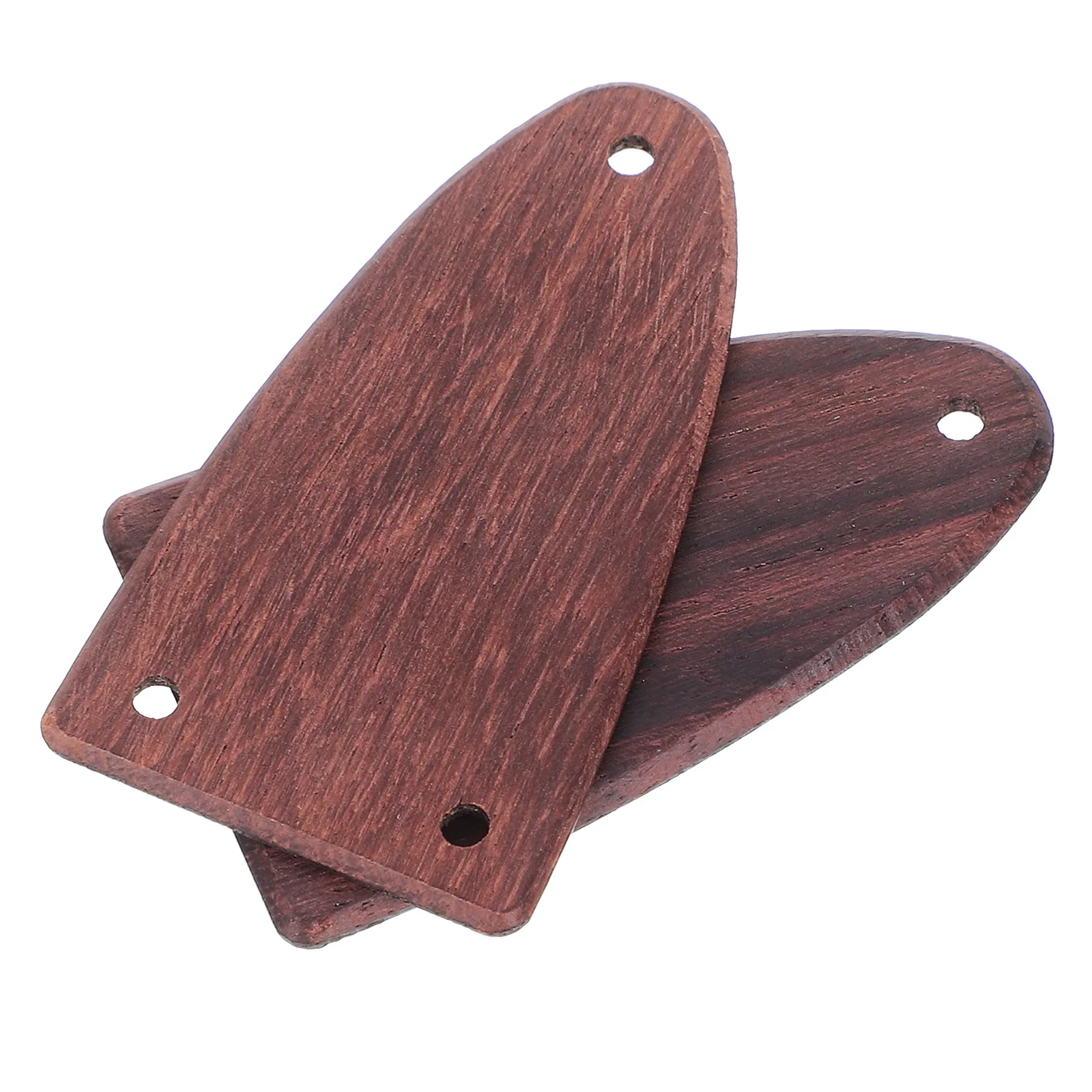 2 قطعة الخشب الصلب الغيتار الكهربائي الجمالون قضيب يغطي 3 ثقوب ل باس القيثارة استبدال أجزاء الغيتار اكسسوارات أداة #3