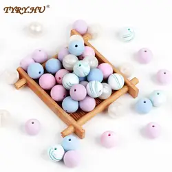 Tyry. Hu 12Mm 10Pcs Silicone Kralen Food Grade Silicone Bijtring Ronde Kralen Baby Chewable Tandjes Kralen Siliconen Bijtring Voor diy