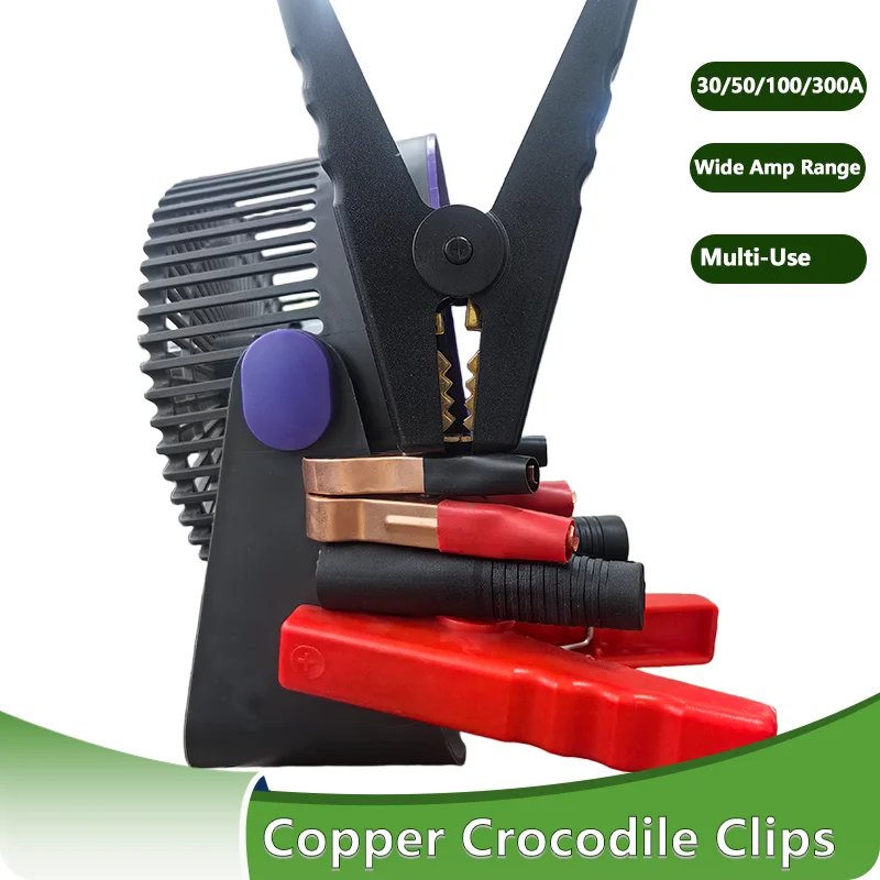 

2/5/10 Pairs Battery Clip 30~300A Black+Red Set for Car Caravan Van Batteries Test Lead Plug Power Connector Copper Crocodile